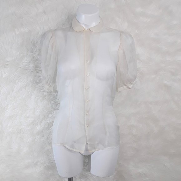 Rugby Ralph Lauren Tops - RUGBY Ralph Lauren Vintage Danity SILK Blouse sz 4